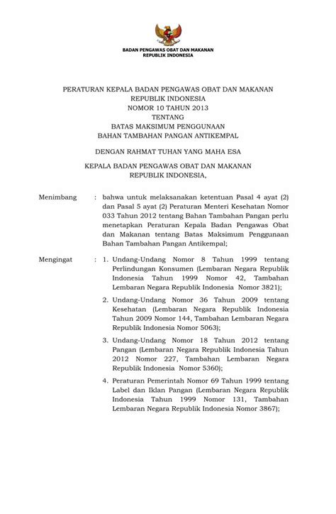 BADAN PENGAWAS OBAT DAN MAKANAN REPUBLIK .